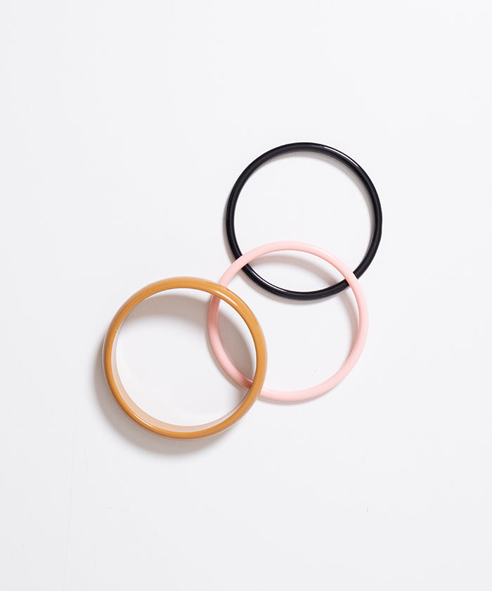 ARMREIFEN BRACELETS - MOCCA BLACK BLUSH - A'r139 Kamakura