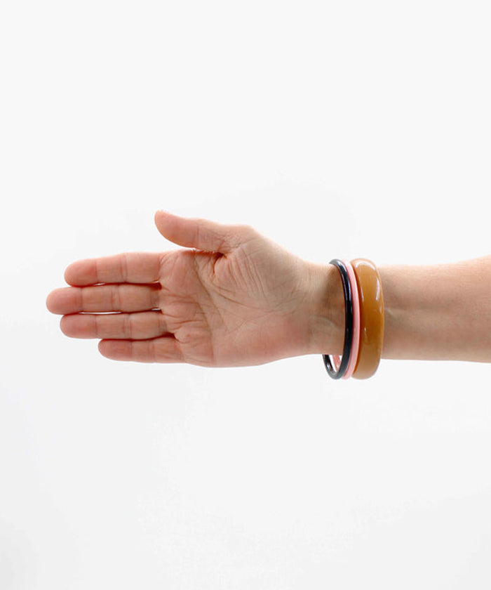 ARMREIFEN BRACELETS - MOCCA BLACK BLUSH - A'r139 Kamakura