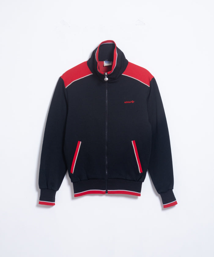 1970's Adidas TRACK JACKET BLACK MADE BY DESCENTE / アディダス トラックジャケット デサント製 ヴィンテージ ビンテージ 古着 オンラインショップ 通販