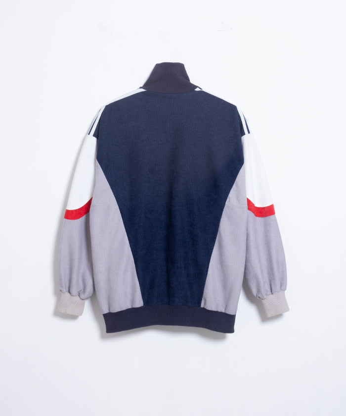 1980's Adidas TRACK JACKET NAVY MADE IN FRANCE / アディダス トラックジャケット フランス製 古着 ビンテージ ヴィンテージ ジャージ 通販 オンラインショップ 大きいサイズ