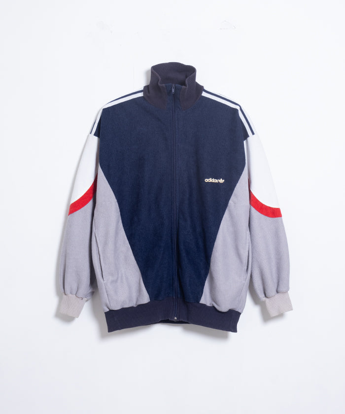 1980's Adidas TRACK JACKET NAVY MADE IN FRANCE / アディダス トラックジャケット フランス製 古着 ビンテージ ヴィンテージ ジャージ 通販 オンラインショップ 大きいサイズ