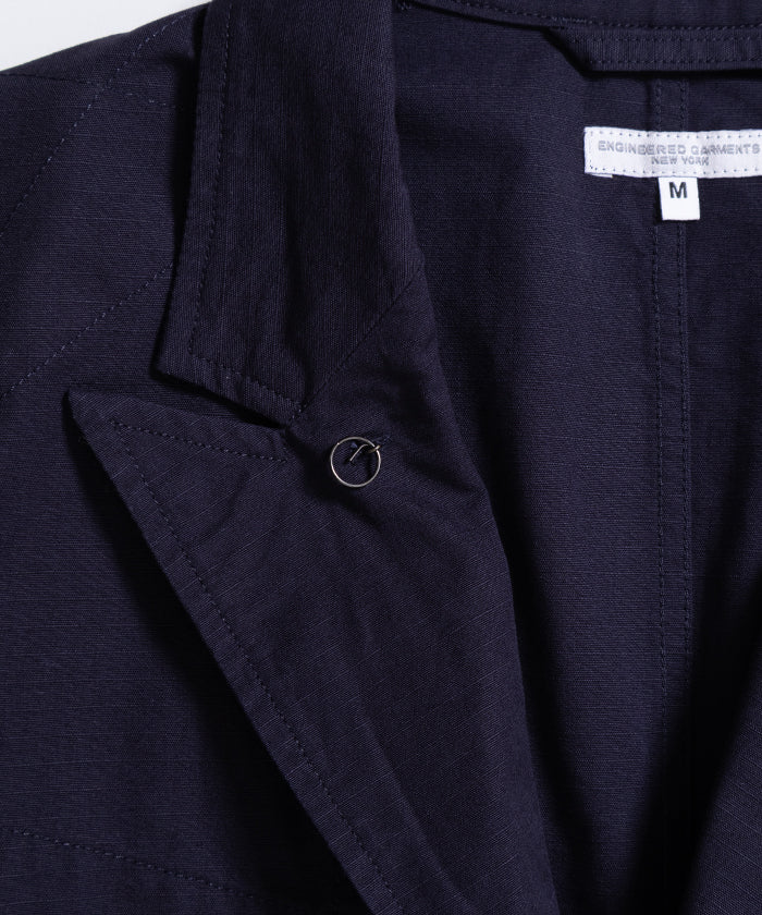 エンジニアドガーメンツ｜ベッドフォードジャケット リップストップ 紺 USA製 ENGINEERED GARMENTS】BEDFORD JACKET COTTON RIPSTOP / エンジニアド