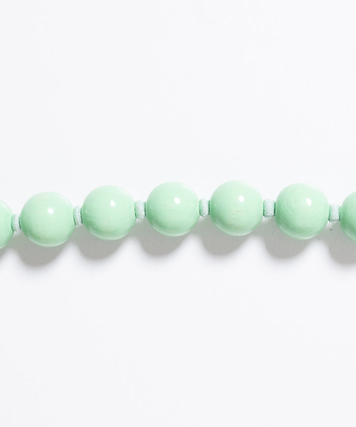 BIG PERLEN SHORT KEYHOLDER - PASTELGREEN & SALVIA