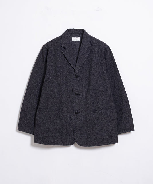 【HERILL】BLACK CHAMBRAY WORK JACKET / ヘリル ブラックシャンブレー ワークジャケット 2025AW 2025秋冬 正規取扱店 神奈川 鎌倉 オンラインショップ 通販