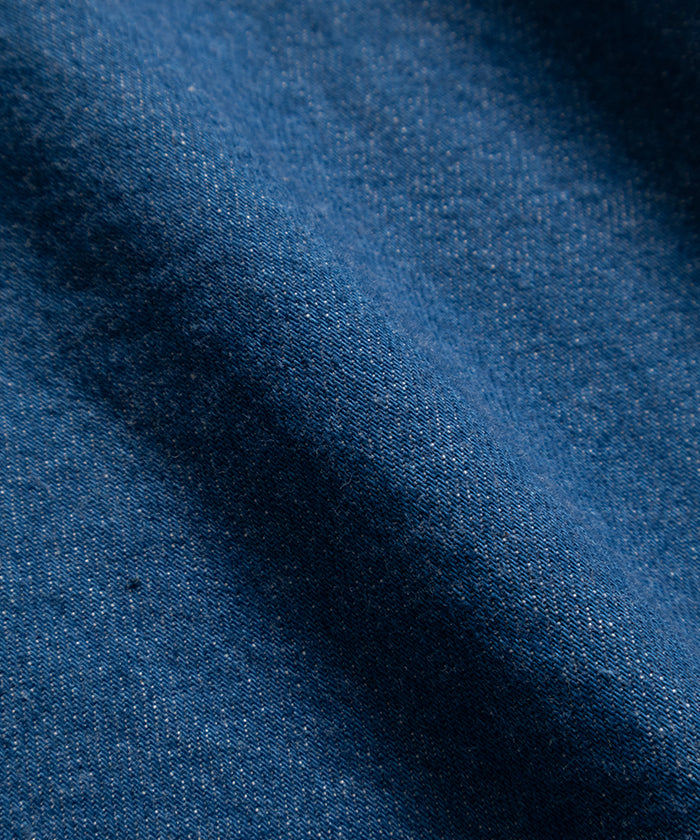 【INTÉRIM】BLUE SHUTTLE DENIM HYPER BIG SINGLE NEEDLE US ARMY PULLOVER JACKET / インテリム ブルー シャトル デニム ハイパービッグ シングル ニードル US アーミー プルオーバー ジャケット 2026ss 2026春夏 正規取扱店 神奈川 鎌倉 ARZACH KAMAKURA オンラインショップ 通販