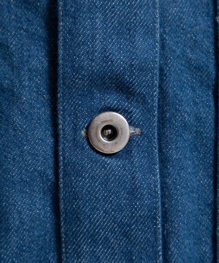 【INTÉRIM】BLUE SHUTTLE DENIM HYPER BIG SINGLE NEEDLE US ARMY PULLOVER JACKET / インテリム ブルー シャトル デニム ハイパービッグ シングル ニードル US アーミー プルオーバー ジャケット 2026ss 2026春夏 正規取扱店 神奈川 鎌倉 ARZACH KAMAKURA オンラインショップ 通販