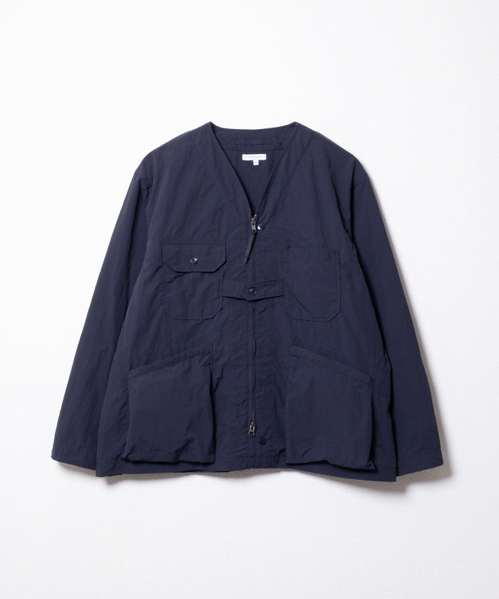 【ENGINEERED GARMENTS】CARDIGAN JACKET - DK.NAVY POLYESTER TASLAN / エンジニアドガーメンツ カーディガン ジャケット ダーク ネイビー ポリエステル タスラン 2026SS 2026春夏 ‐ ARZACH KAMAKURA 正規取扱店 神奈川 鎌倉 オンラインショップ 通販