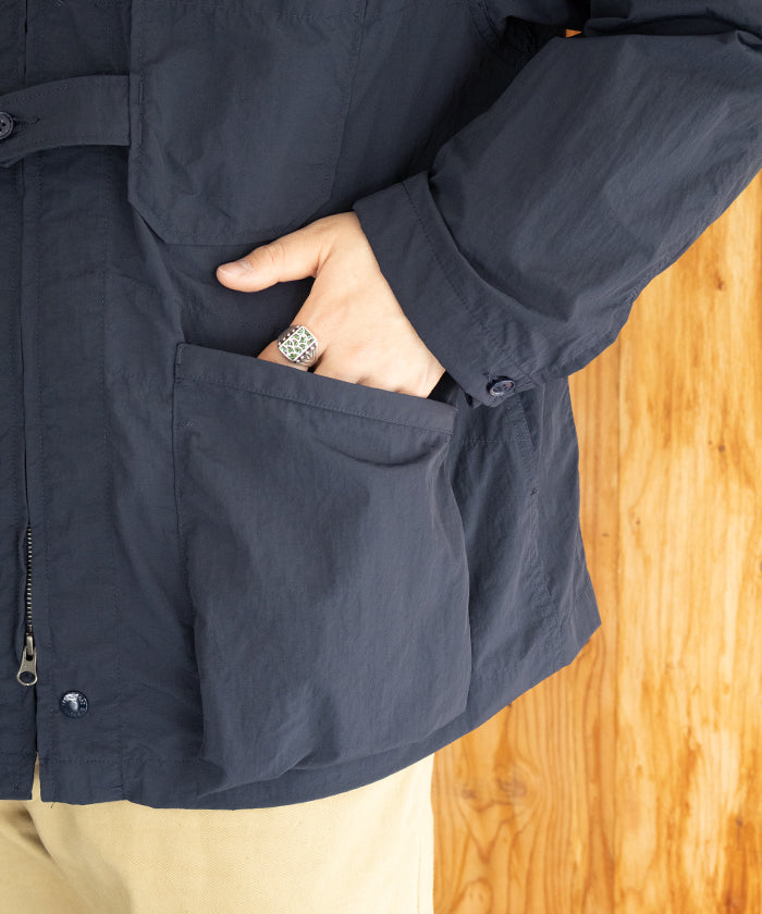 【ENGINEERED GARMENTS】CARDIGAN JACKET - DK.NAVY POLYESTER TASLAN / エンジニアドガーメンツ カーディガン ジャケット ダーク ネイビー ポリエステル タスラン 2026SS 2026春夏 ‐ ARZACH KAMAKURA 正規取扱店 神奈川 鎌倉 オンラインショップ 通販