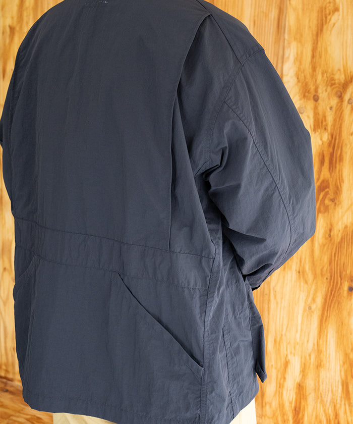 【ENGINEERED GARMENTS】CARDIGAN JACKET - DK.NAVY POLYESTER TASLAN / エンジニアドガーメンツ カーディガン ジャケット ダーク ネイビー ポリエステル タスラン 2026SS 2026春夏 ‐ ARZACH KAMAKURA 正規取扱店 神奈川 鎌倉 オンラインショップ 通販