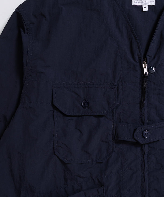 【ENGINEERED GARMENTS】CARDIGAN JACKET - DK.NAVY POLYESTER TASLAN / エンジニアドガーメンツ カーディガン ジャケット ダーク ネイビー ポリエステル タスラン 2026SS 2026春夏 ‐ ARZACH KAMAKURA 正規取扱店 神奈川 鎌倉 オンラインショップ 通販