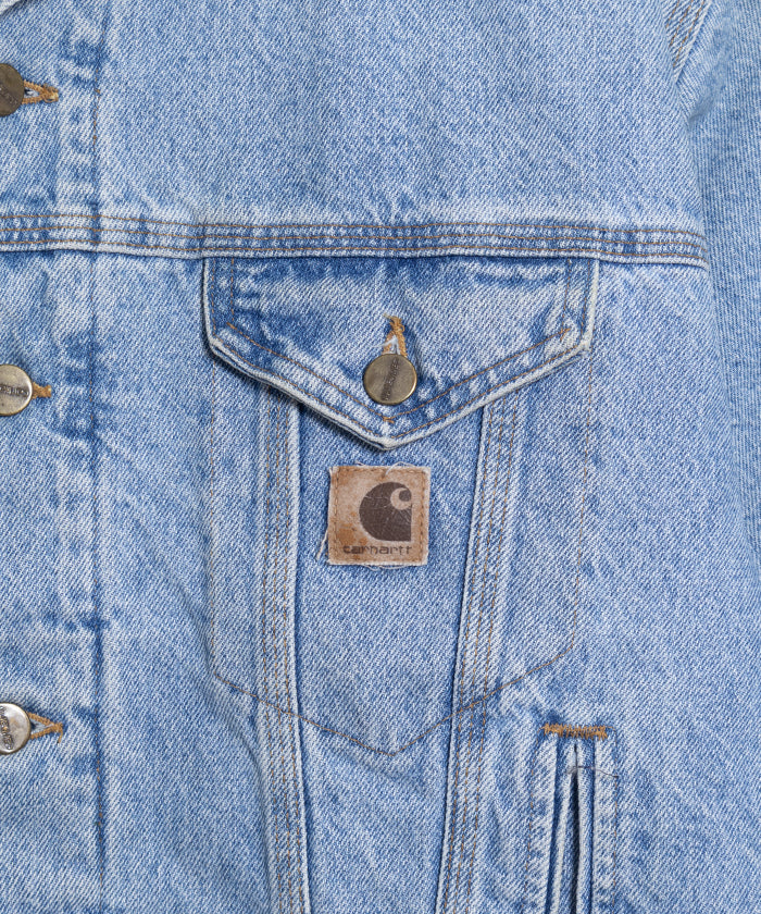 1980-90's CARHARTT DENIM TRUCKER JACKET BLANKET LINER