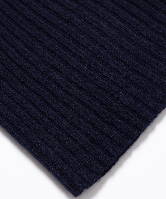 CASHMERE KNIT CAP - NAVY