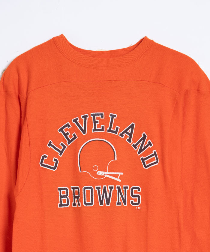 1980's CHAMPION  FOOTBALL TEE CLEVELAND BROWNS / アメリカ製 チャンピオン フットボールTシャツ トリコタグ 古着 ヴィンテージ ビンテージ 通販 オンラインショップ