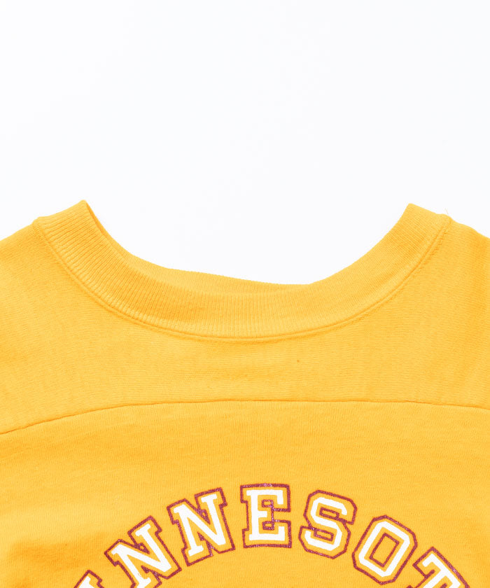 1970’s CHAMPION FOOTBALL TEE UNIVERSITY OF MINNESOTA GOLDEN GOPHERS / チャンピオン バータグ フットボールTシャツ 古着 ヴィンテージ ビンテージ