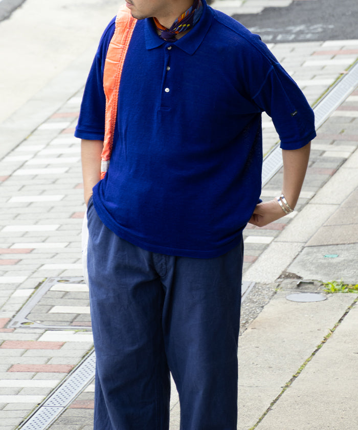 OUTIL】CHEMISIER WISSANT BLUE QUARTZ / ウティ リネン 半袖