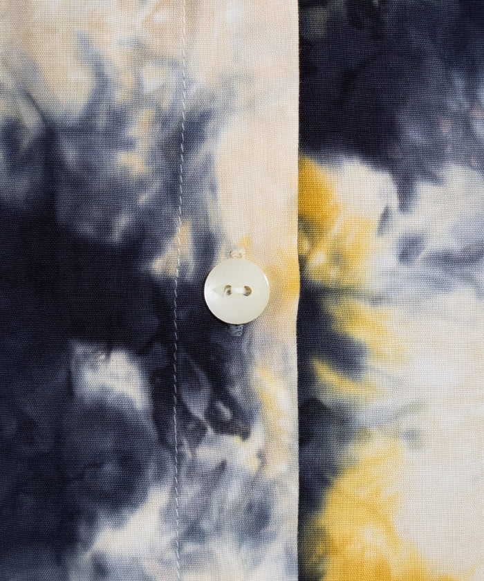 【Aloha Blossom】CHUSEN DYE DRESS - NAVY×YELLOW×WHITE / アロハブロッサム 注染 レーヨン アロハ ドレス ワンピース 2025SS 2025春夏 正規取扱店 神奈川 鎌倉 オンラインショップ 通販