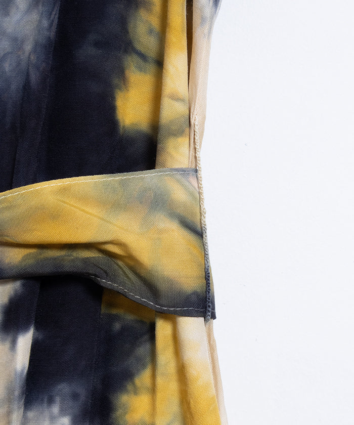 【Aloha Blossom】CHUSEN DYE DRESS - NAVY×YELLOW×WHITE / アロハブロッサム 注染 レーヨン アロハ ドレス ワンピース 2025SS 2025春夏 正規取扱店 神奈川 鎌倉 オンラインショップ 通販