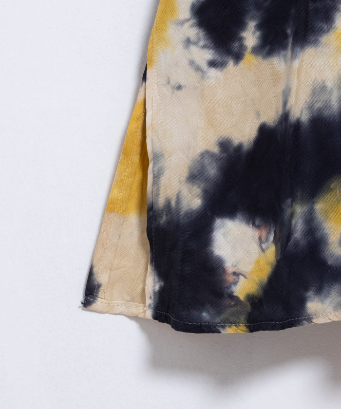 【Aloha Blossom】CHUSEN DYE DRESS - NAVY×YELLOW×WHITE / アロハブロッサム 注染 レーヨン アロハ ドレス ワンピース 2025SS 2025春夏 正規取扱店 神奈川 鎌倉 オンラインショップ 通販