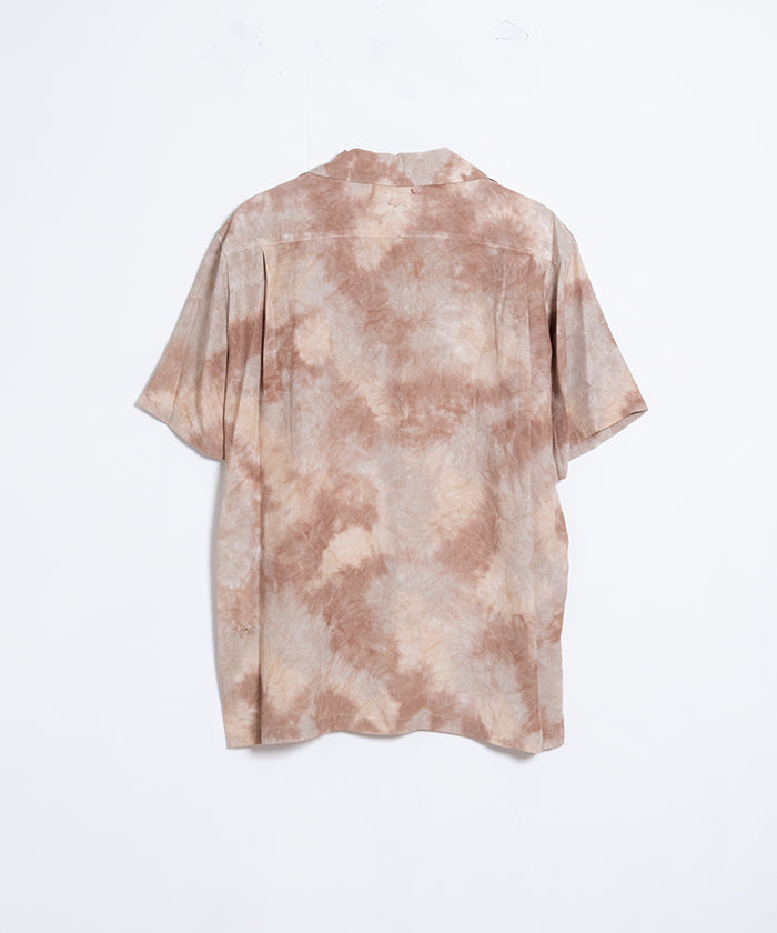 【Aloha Blossom】CHUSEN DYE SHORT SLEEVE - BROWN×BEIGE / アロハブロッサム 注染 レーヨン アロハシャツ 2025SS 2025春夏 正規取扱店 神奈川 鎌倉 オンラインショップ  通販