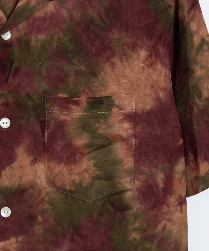 【Aloha Blossom】CHUSEN DYE SHORT SLEEVE - GREEN×PURPLE / アロハブロッサム 注染 レーヨン アロハ シャツ 2025SS 2025春夏 
 正規取扱店 神奈川 鎌倉 オンラインショップ 通販 