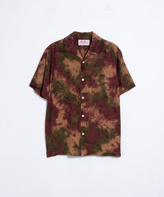 【Aloha Blossom】CHUSEN DYE SHORT SLEEVE - GREEN×PURPLE / アロハブロッサム 注染 レーヨン アロハ シャツ 正規取扱店 神奈川 鎌倉 オンラインショップ 通販 