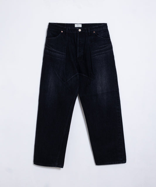 【HERILL】CIOTA DENIM 4PK - BLACK VINTAGE WORN / ヘリル シオタデニム 4ポケット ブラックインディゴヴィンテージ加工 2025AW 正規取扱店 神奈川 鎌倉 オンラインショップ 通販