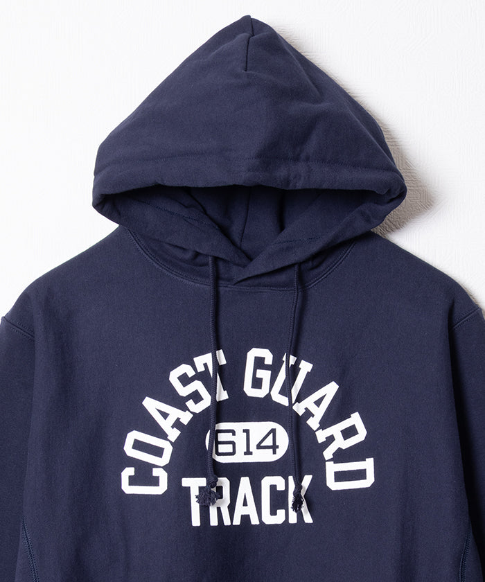 【CHAMPION USA】COAST GUARD TRACK 614 CHAMPION REVERSE WEAVE HOODIE  - NAVY / アメリカ沿岸警備隊 チャンピオンリバースウィーブ フーディー スウェット USA企画  正規取扱店 神奈川 鎌倉 オンラインショップ 通販