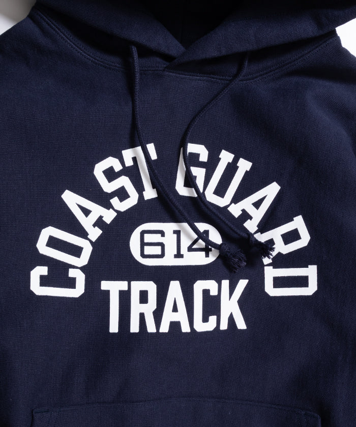 【CHAMPION USA】COAST GUARD TRACK 614 CHAMPION REVERSE WEAVE HOODIE  - NAVY / アメリカ沿岸警備隊 チャンピオンリバースウィーブ フーディー スウェット USA企画  正規取扱店 神奈川 鎌倉 オンラインショップ 通販