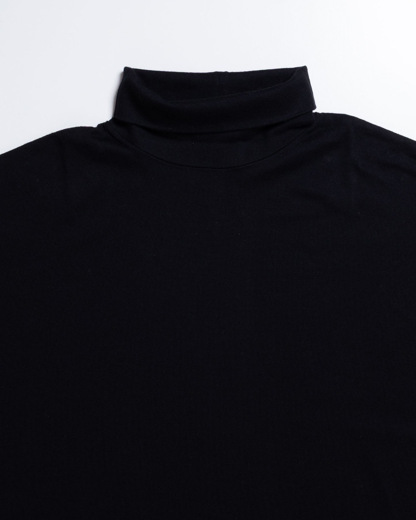 【HERILL】COTTONCASHMERE TURTLENECKS - BLACK | ヘリル コットンカシミヤ タートルネック カットソー 2026aw 2026秋冬 正規取扱店 神奈川 鎌倉 ARZACH KAMAKURA オンラインショップ 通販