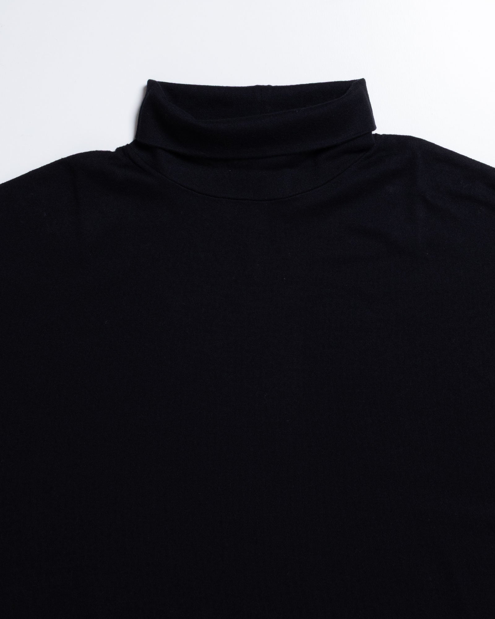 【HERILL】COTTONCASHMERE TURTLENECKS - BLACK | ヘリル コットンカシミヤ タートルネック カットソー 2026aw 2026秋冬 正規取扱店 神奈川 鎌倉 ARZACH KAMAKURA オンラインショップ 通販