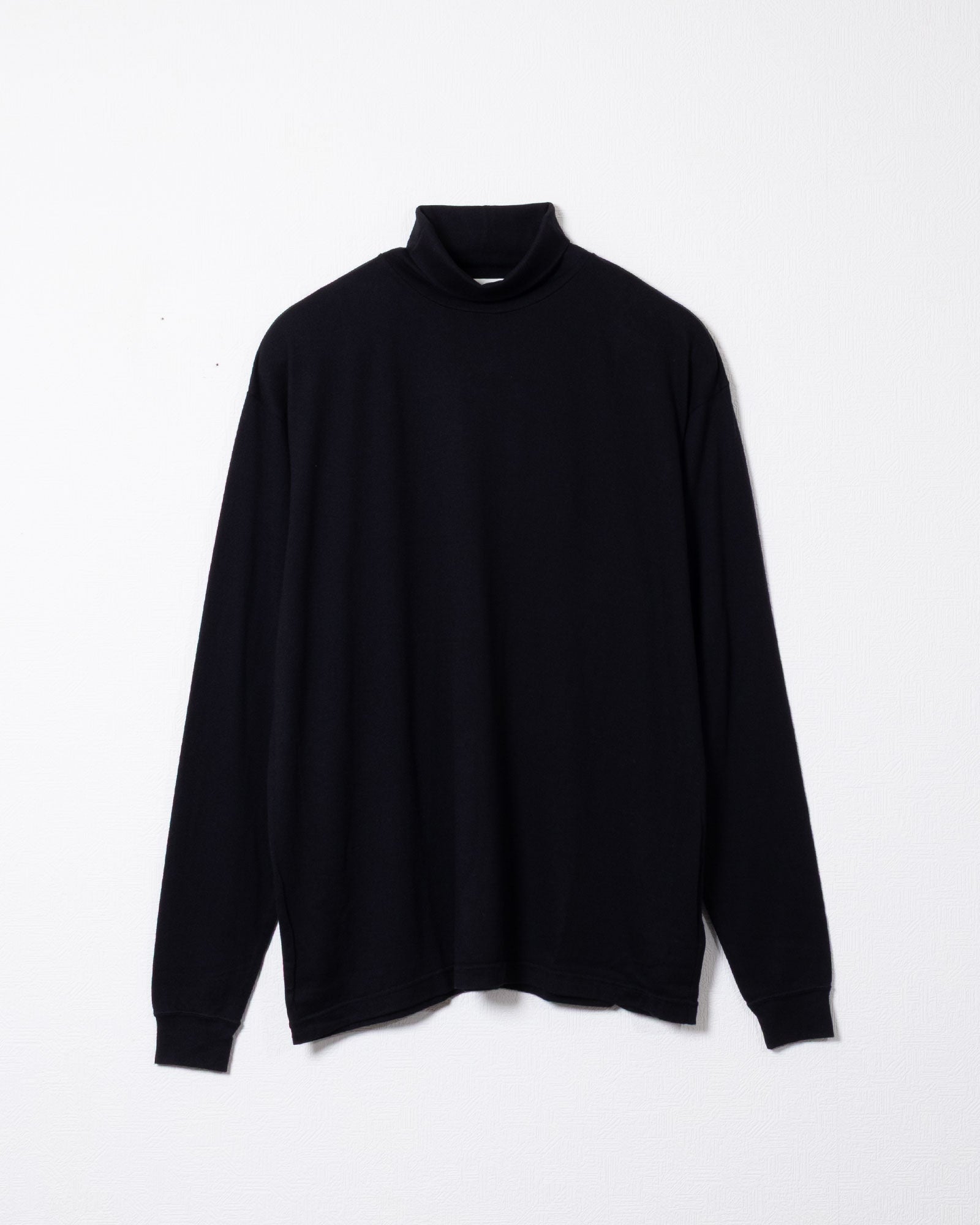 【HERILL】COTTONCASHMERE TURTLENECKS - BLACK | ヘリル コットンカシミヤ タートルネック カットソー 2026aw 2026秋冬 正規取扱店 神奈川 鎌倉 ARZACH KAMAKURA オンラインショップ 通販