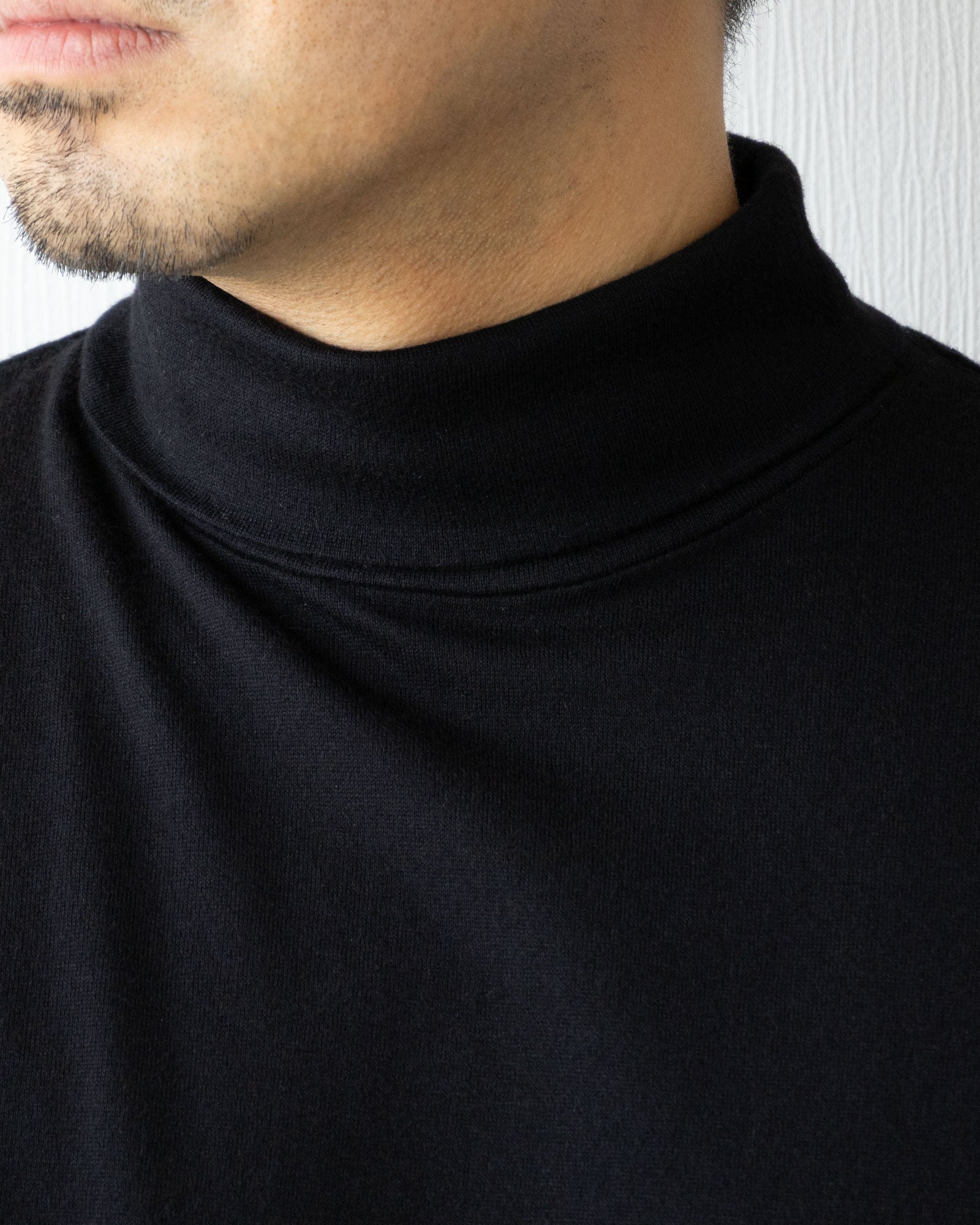 【HERILL】COTTONCASHMERE TURTLENECKS - BLACK | ヘリル コットンカシミヤ タートルネック カットソー 2026aw 2026秋冬 正規取扱店 神奈川 鎌倉 ARZACH KAMAKURA オンラインショップ 通販