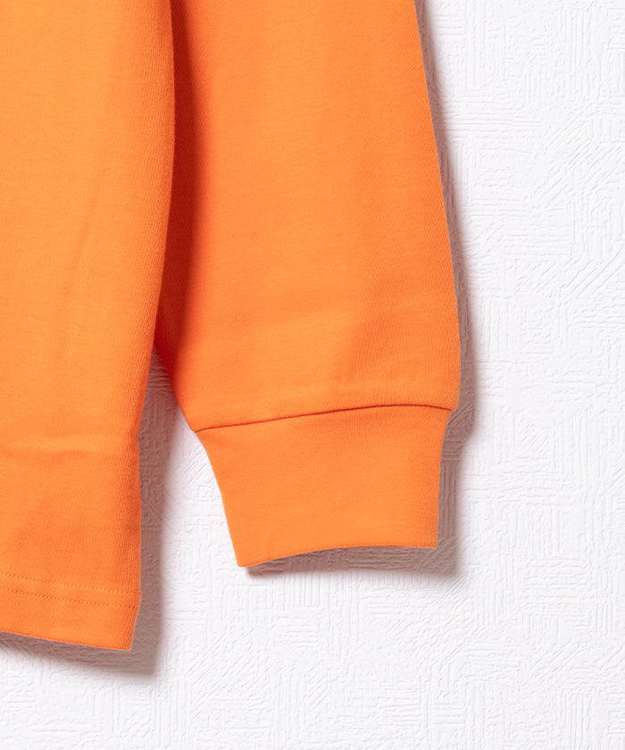COTTON PLAIN TURTLENECK - ORANGE