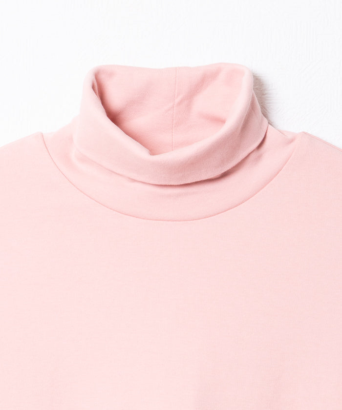 COTTON PLAIN TURTLENECK - PINK