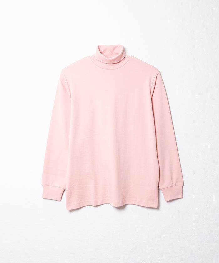 COTTON PLAIN TURTLENECK - PINK