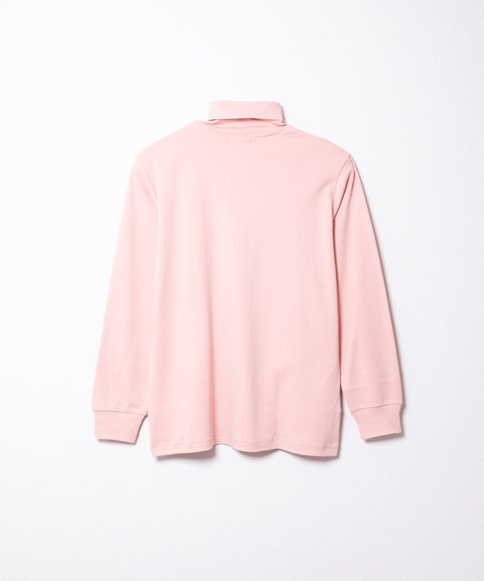 COTTON PLAIN TURTLENECK - PINK