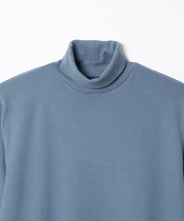 COTTON PLAIN TURTLENECK - SAGE GREEN