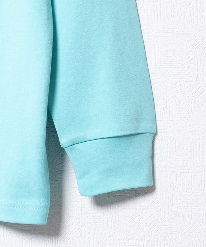 COTTON PLAIN TURTLENECK - TURQUOISE