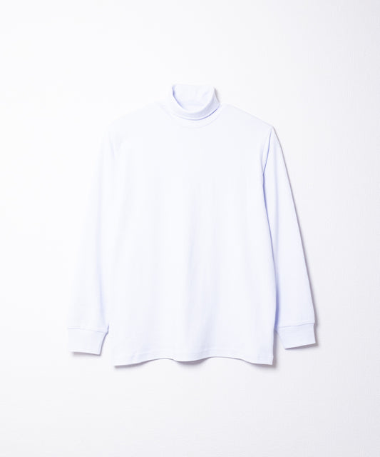 COTTON PLAIN TURTLENECK - WHITE