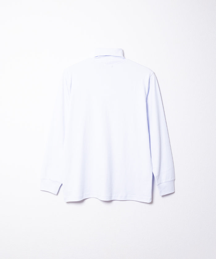 COTTON PLAIN TURTLENECK - WHITE