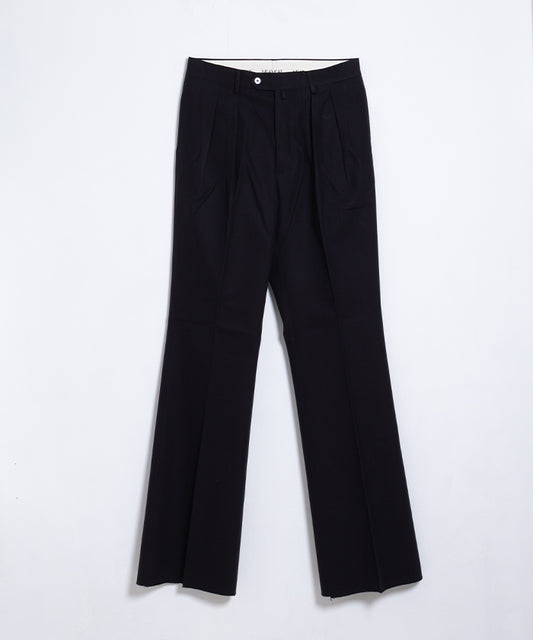 【NEAT】COTTON TWILL FLARE - BLACK / ニート コットンツイル フレア ブラック 2025AW 2025秋冬 正規取扱店 神奈川 鎌倉 オンラインショップ 通販