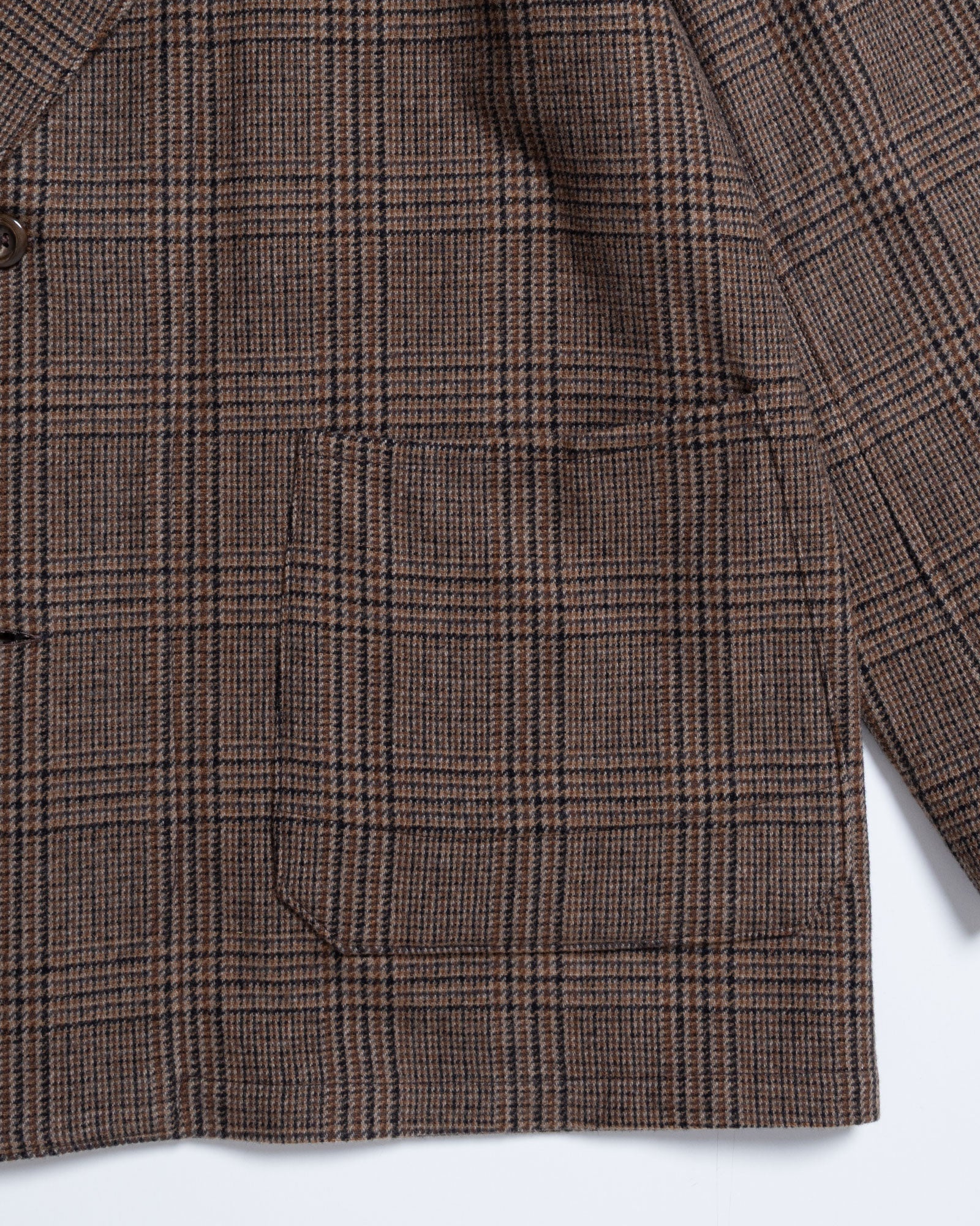 PELEMELE COVERALL JKT ディテール 1つボタン本開き袖