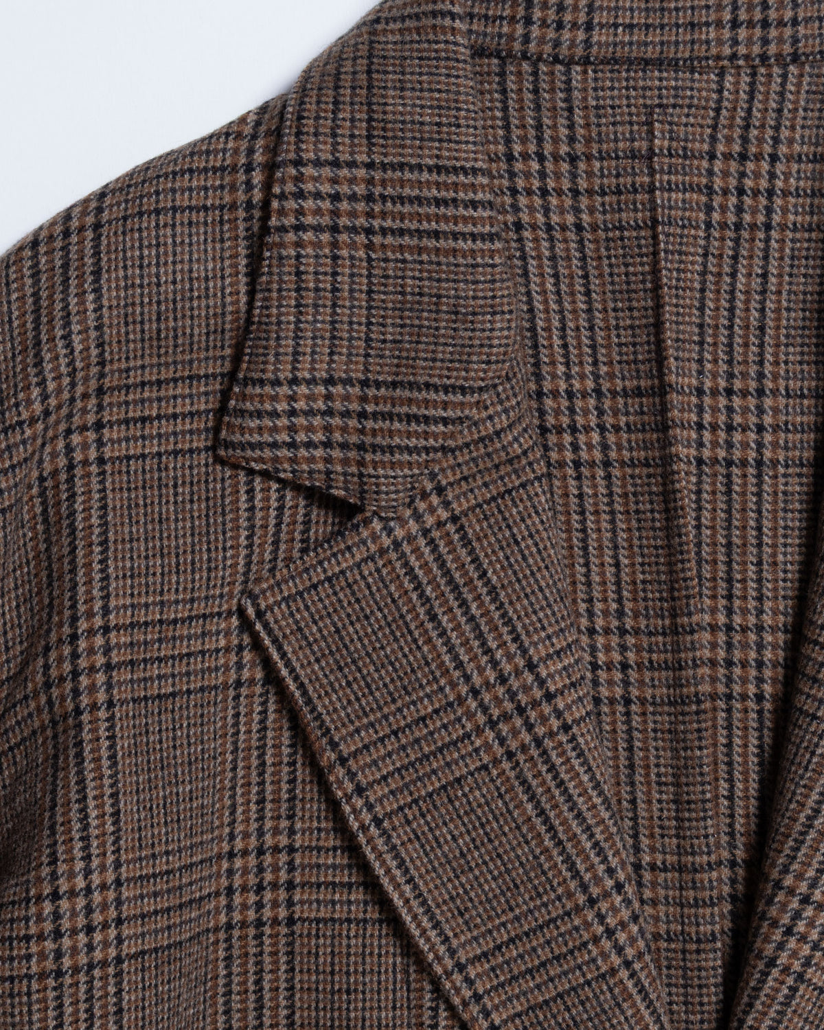 COVERALL JKT GLEN CHECK - BROWN