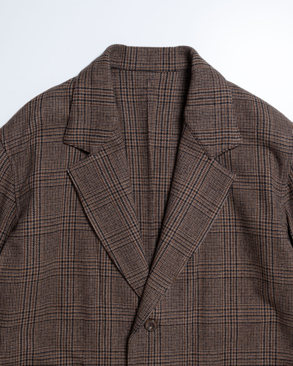 COVERALL JKT GLEN CHECK - BROWN