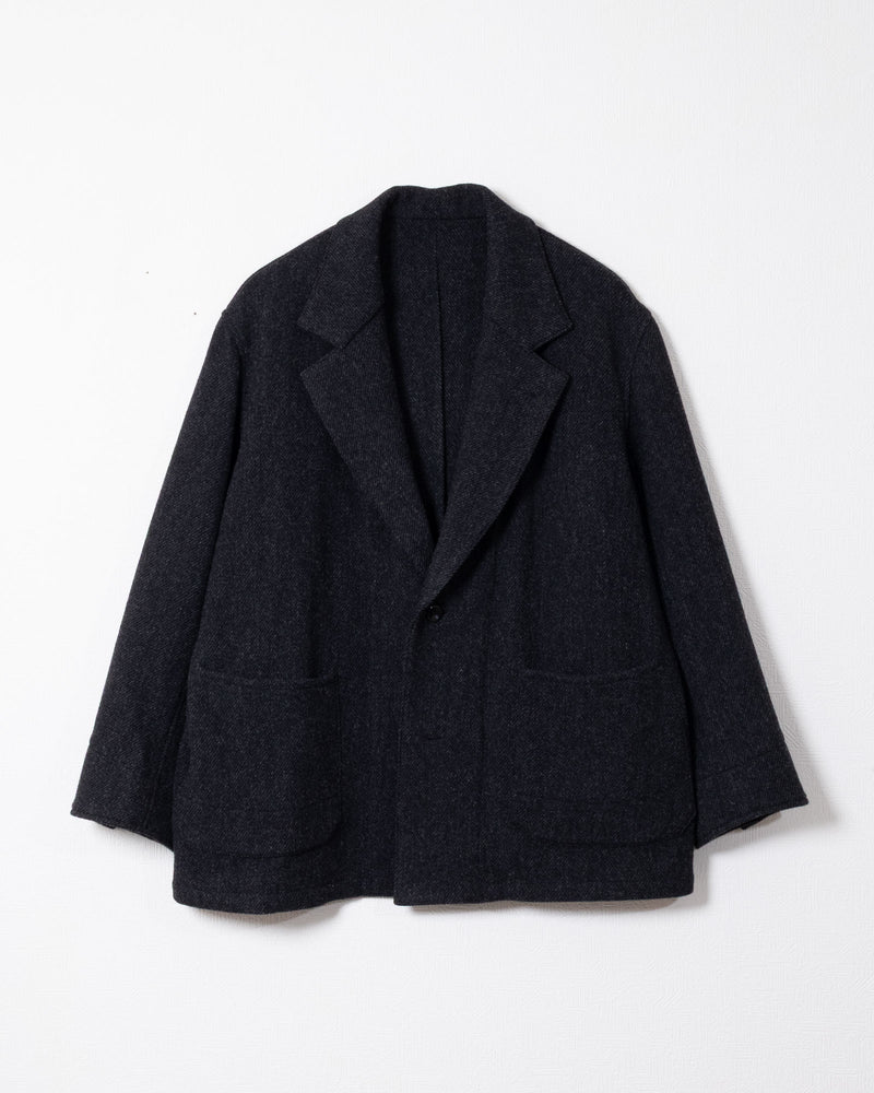 COVERALL JKT TWEED - CHARCOAL