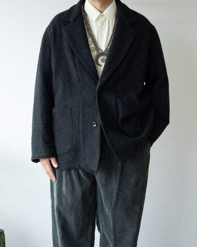 COVERALL JKT TWEED - CHARCOAL
