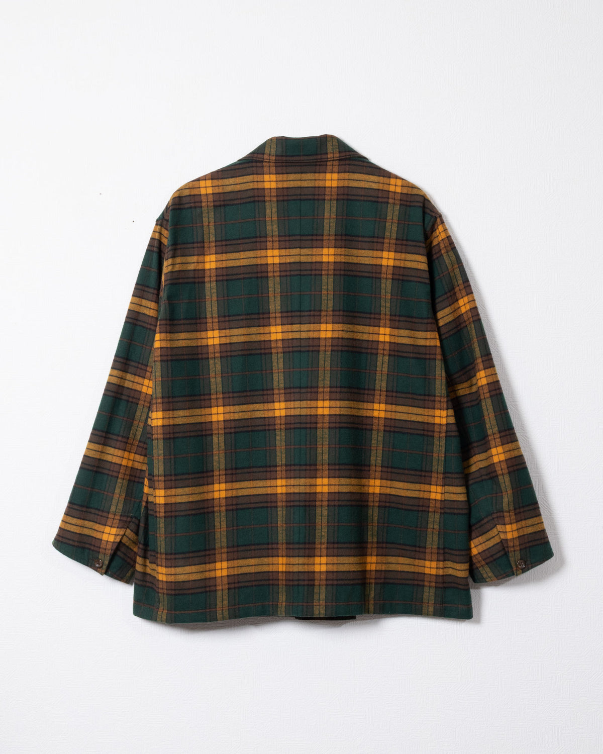 COVERALL JKT FLANNEL CHECK - GRN x YLW