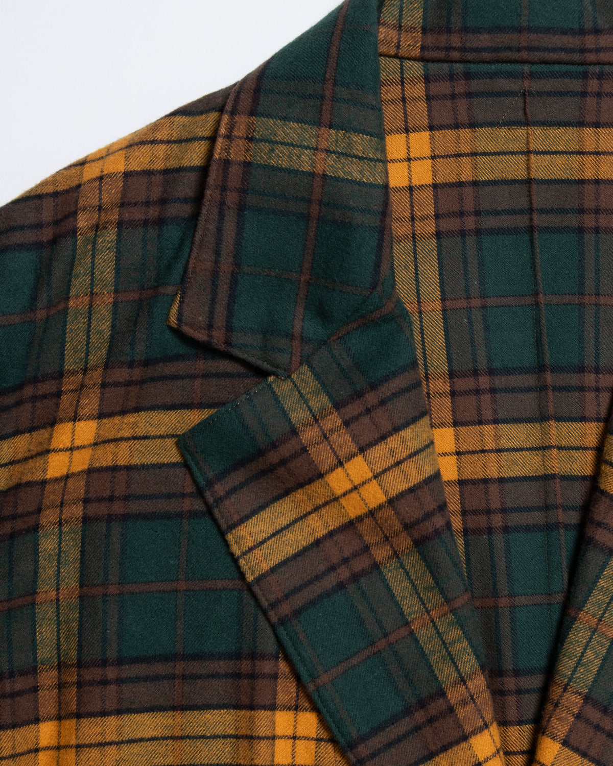 COVERALL JKT FLANNEL CHECK - GRN x YLW