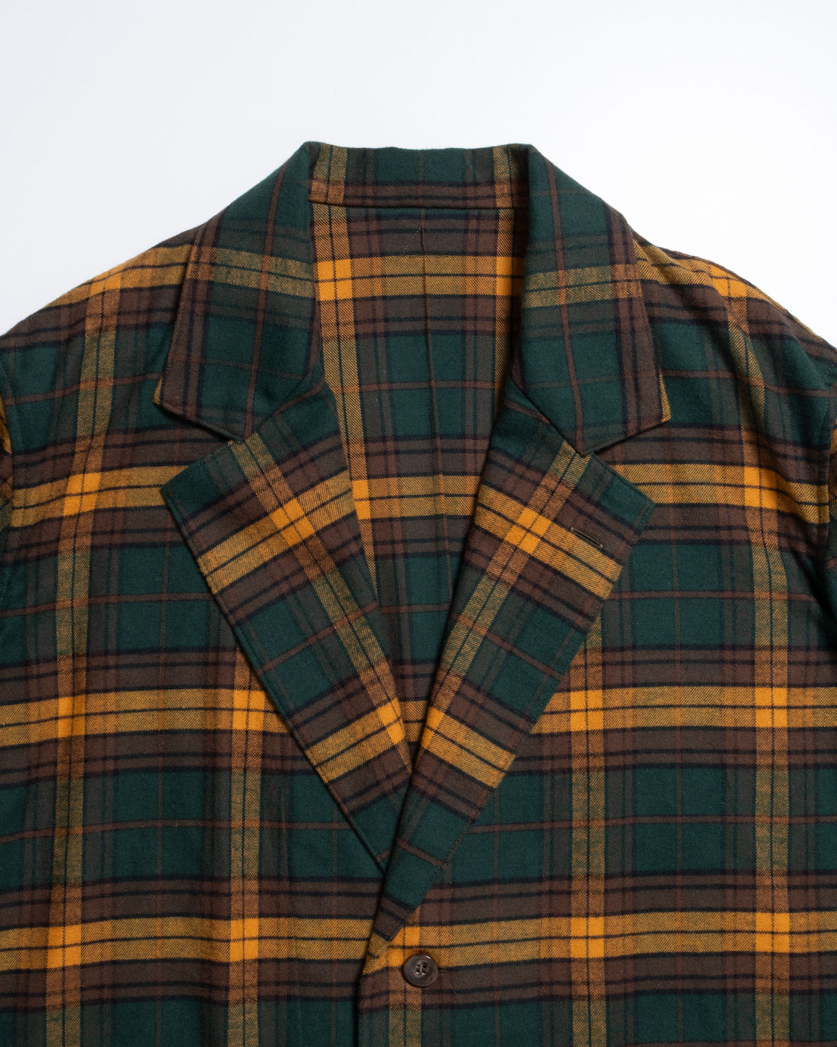 COVERALL JKT FLANNEL CHECK - GRN x YLW