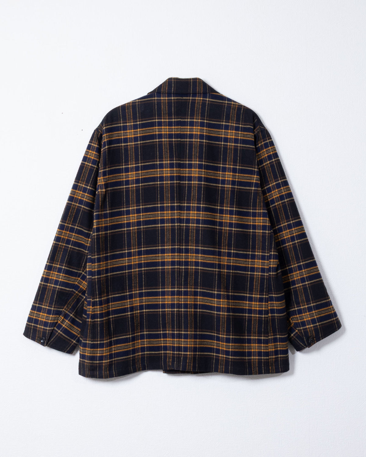 COVERALL JKT FLANNEL CHECK - NVY x YLW